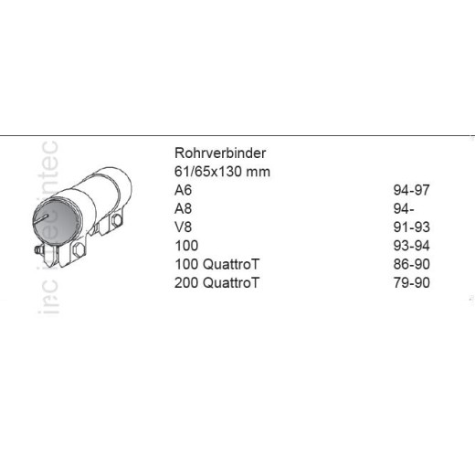 VAG  savienojums 60/64x130 mm