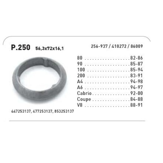 VAG  izp. gredzens 56,4x72,2x16mm 256-937