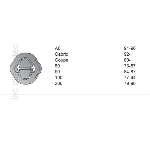 VAG  izp. Gum.atsaite VW/ Audi 255-853