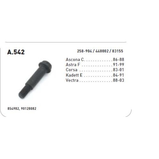 Opel skrūve 57x10 mm 258-904