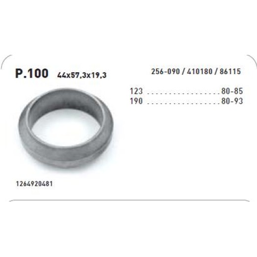 Merc izp. gredzens 44x57x19 mm 256-090