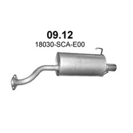 Honda CR-V 2.0i 16V 01/02-09/06,rear silencer