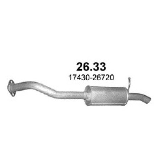 Toyota Auris 2.0 TD Hatchback,rear silencer