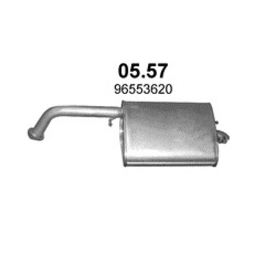 Chevrolet/ Daewoo Lacetti 1.4i/1.6i,rear silencer