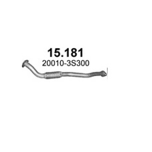 NISSAN NAVARA 2.5 D (Diesel) 5/1998 - 11/2001 103HP, 76kW, 2494ccm,front pipe