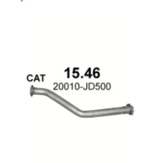 NISSAN QASHQAI 1.5 D (Diesel) 12/2006 - 8/2009 103-106HP, 76-78kW, 1461ccm,front pipe