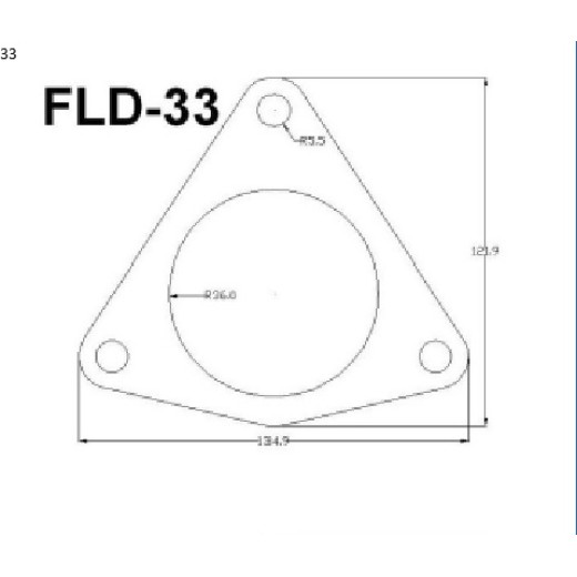 Flancis (113mm/ 104mm starp skr.) (72mm centrs)