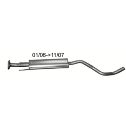 Nissan Note 1.6i-16V 01/06-04/09,central silencer