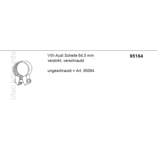 VAG  izp. skava 64,5 mm VW + Audi C.465