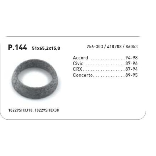 256-303 izpūtēja blīve Honda