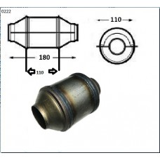 Katalizators  Garums: 180mm, korpusa diametrs 110mm